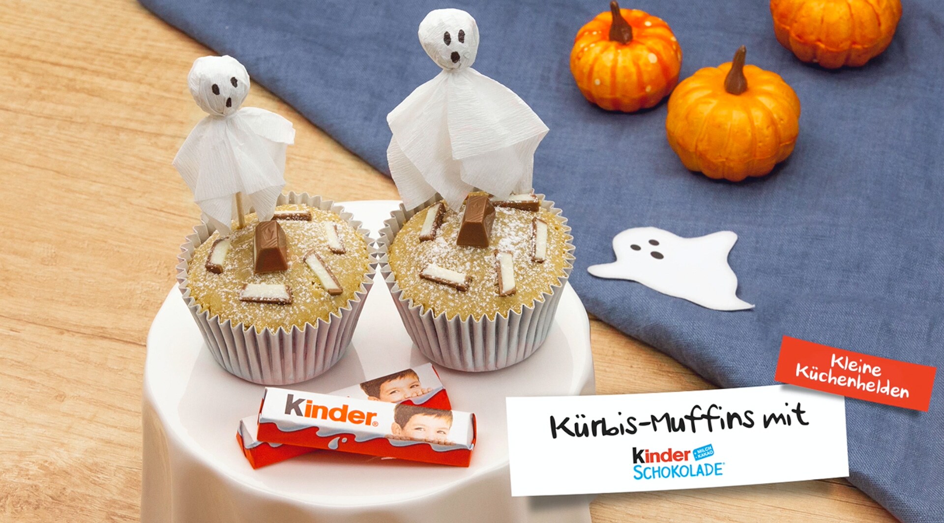 Kürbis-Muffins mit kinder Schokolade - kinder Deutschland