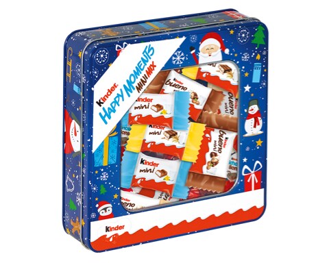 Caja/Cofre para regalo, chocolates Kinder. Formato mediano