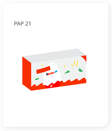 Œuf Kinder surprise, dans une boîte cadeau avec fenêtre ovale (1-4  couleurs, 35g) comme cadeaux publicitaires Sur