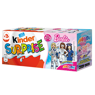 Œufs en chocolat au lait SURPRISE KINDER® avec jouets Classique, Paquet de  3, 60g (20gx3) 