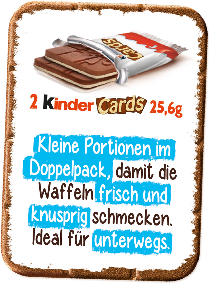 Ferrero kinder Cards 2er Waffeln