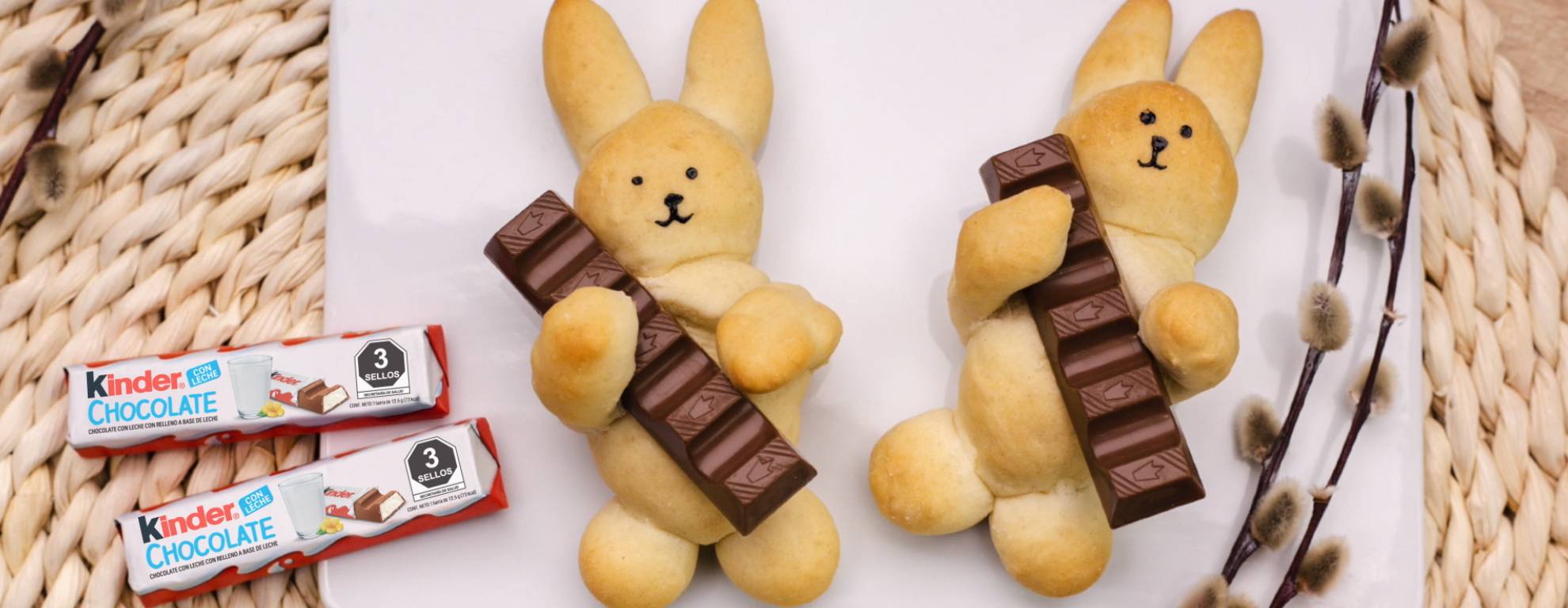 conejitos de pascua de chocolate