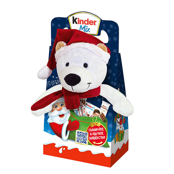Набор кондитерских изделий Kinder® Mix с подарком «Полярный медведь», 137,5 г