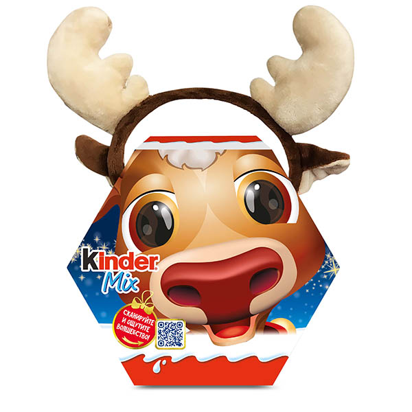 Набор кондитерских изделий Kinder® Mix с игрушкой «Рожки оленя», 139 г